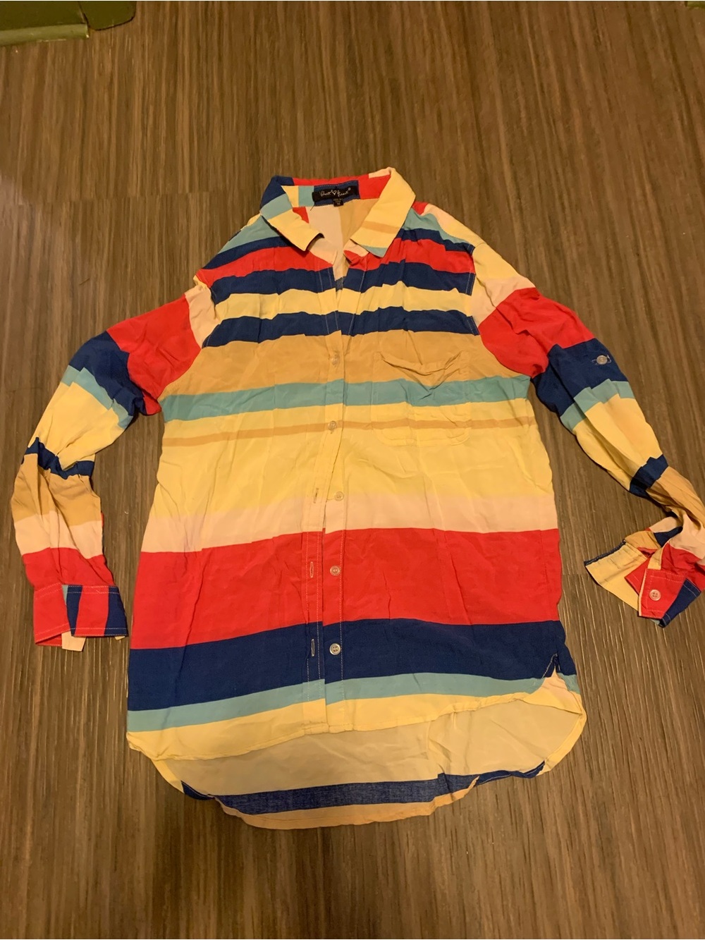 Velvet Heart Multicolor Long Sleeve Button Women’s Medium